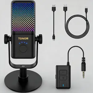 TONOR TCX3 Flow Wireless Microphone – Compatible with Xbox, PS5/PS4, Switch, Windows, Mac & Android