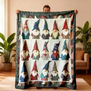 Forest Dwarf Theme Flannel Blanket, Soft Lightweight Warm, Bedroom Holiday Decor, All Seasons, Bed Sofa Office Camping Travel
