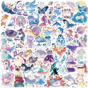 53pcs Starry Sky Creative Biological Series Stickers, Suitable for Faith Based Designs Such As Scrapbooks, Diaries, Laptops, Water Bottles, Cars, Etc., As Gifts with Positive Information, Truck Car Decal, Sticker decals
