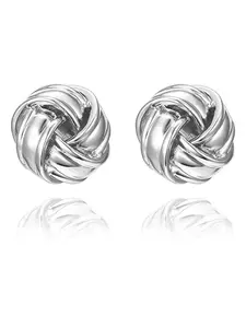Circle Twist Stud Earrings (1 Pair), Elegant Fashion Accessories for Women, Fashion Jewelry for Party, Daily Clothing Decor, Trendy All-match & Exquisite Jewelry for Birthday Gift, High Quality Earrings