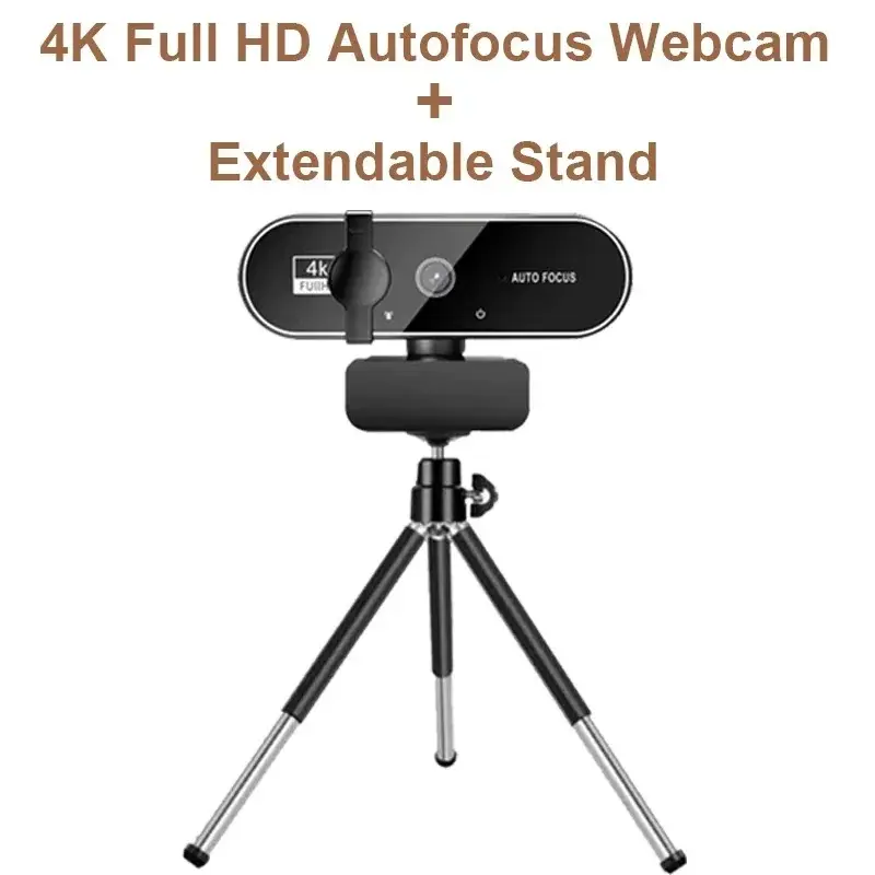 4K full HD network camera, equipped with microphone, supporting autofocus function. Suitable for computers, laptops, 8MP resolution website camera for video calls portable body recorder car rc mini night vision cam
