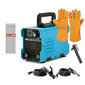 250Amp MINI Portable Welding Machine, Stick Welder, AC 110V smart conversion, LED Display Digital Welder, Portable MMA Arc Welder