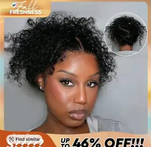 pretty hair water wave invisi-strap snup fit 360 skin glueless human hair 13*4 wigs bleached pre-cut pre everyting knot with drawstring