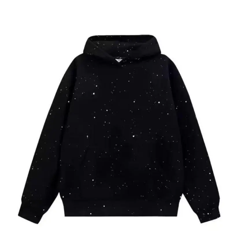 New Autumn-WinterHooded Trendy Brand-End BlackCouple's Light Luxury Hoodie.
