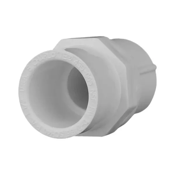 Charlotte Pipe Schedule 40 1/2 in. Slip X 1/2 in. D FPT PVC Pipe Adapter – Strong, Reliable & Easy to Install