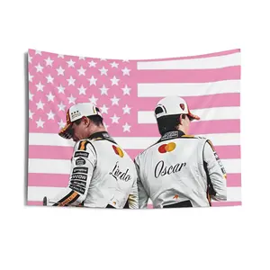 Landoscar Monaco 2025 Tapestry F1 Gifts 100% Polyester Fabric Durable Hemmed Edges Vibrant Design for Stylish Home Decor