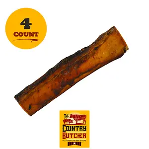 THE COUNTRY BUTCHER 10" Meaty Beef Rib Dog Bones, Made in USA, Natural Dog Chews for Light to Moderate Chewers & Medium to Large Size Dogs, 4 Count