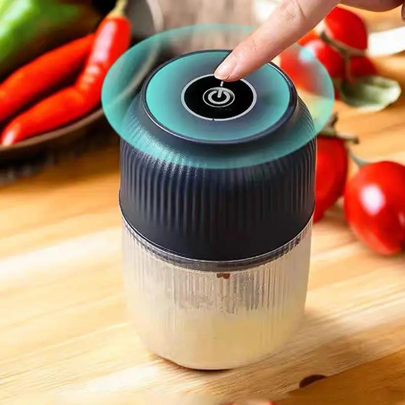 Black Friday Electric Mini Food Chopper USB Rechargeable Small Food Processor for Garlic Puree Onion Herb Veggie Ginger Fruit Multifunctional Kitchen Appliances Compact Design kitchen  gadgets