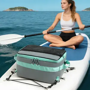 Deck Bag Boat Head Insulated Storage Paddle Board Accessories Organizer, Multifunctional Portable Mesh Bag for Surfboard Gear