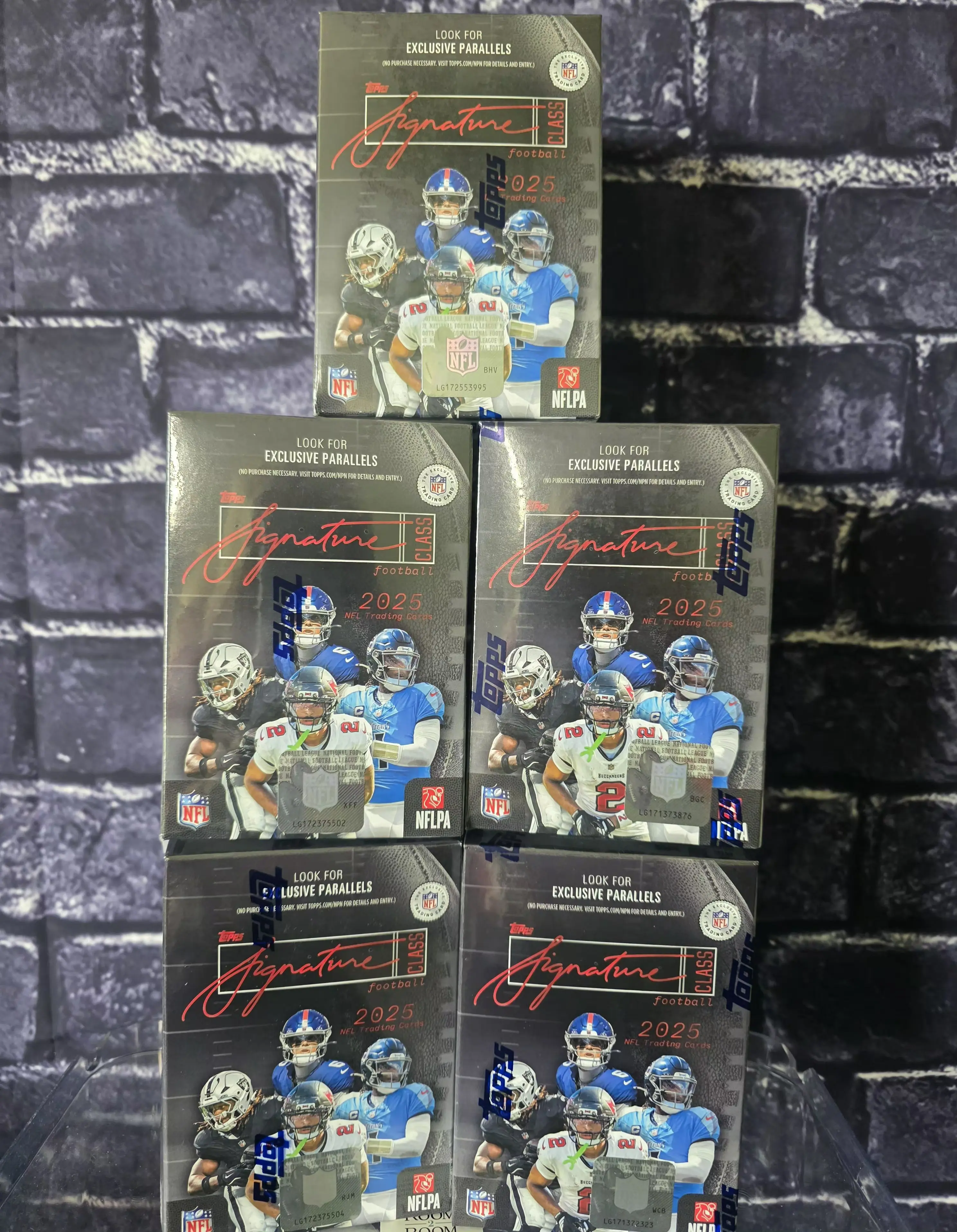 5x 2025 Signature Class Football Blaster Boxes