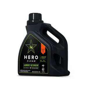 212 MAIN Hero Clean 1673383 High Efficiency Liquid Detergent - 100 oz, Pack of 4, Household Detergent for Multiple Cleaning Needs, Household Laundry Detergent
