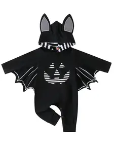 Baby Clothes Boys Black Pumpkin Romper Clothing Babyboy Clothes Products