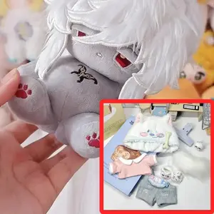 Black Lily Cookie 20CM Cookie Run Kingdom Plush Doll Body Dress Up Stuffed Toys Dolls Figures Gift for Adults