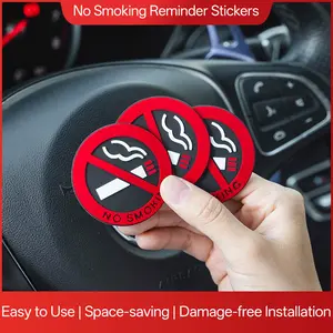 Complete Collection of No Smoking Signs for Vehicles - Please Do Not Smoke Reminder and Warning Signs, Car Decoration Stickers