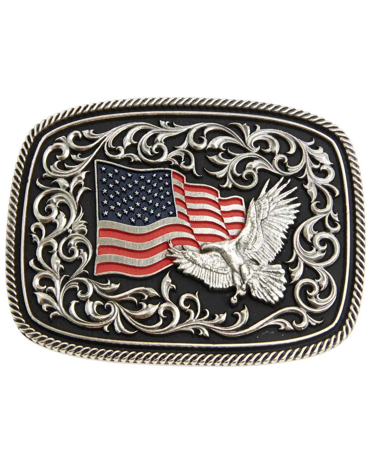 Cody James Men's Eagle Flag Belt Buckle - A1120cj
