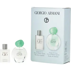 Giorgio Armani Variety Set-Must Haves Set With Acqua Di Gio Edt Splash & Acqua Di Gioia Eau De Parfum Splash And Both Are 0.17 Oz Minis For Unisex