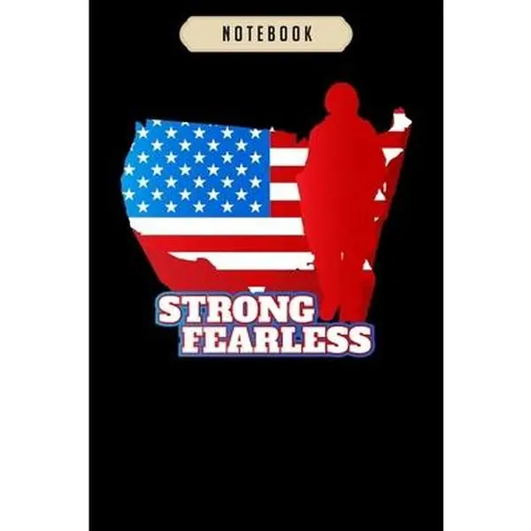 USED-Notebook: Army soldier figure us flag strong fearless brave Notebook-6x9(100 pages)Blank Lined Paperback Journal For Student, ki by Gibbs, Warren (Paperback)