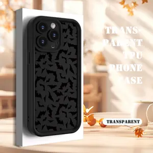 Creative Little Bat Pattern TPU Case for iPhone 17 Pro Max 16 16e 15 14 Plus 13 12 Mini 11 Air X XS XR Straight Edge Drop-Resistant Rugged Durable Cover Shell Gift 2D printing