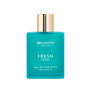BellaVita Luxury's Fresh | Eau De Toilette Unisex Perfume | Men & Women | Lavender, Ylang-Ylang & Almond | Long Lasting 100 mL | 3.4 Fl.oz