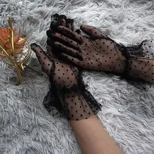 Transparent Mesh Tulle Glove Spring and Summer Accessory