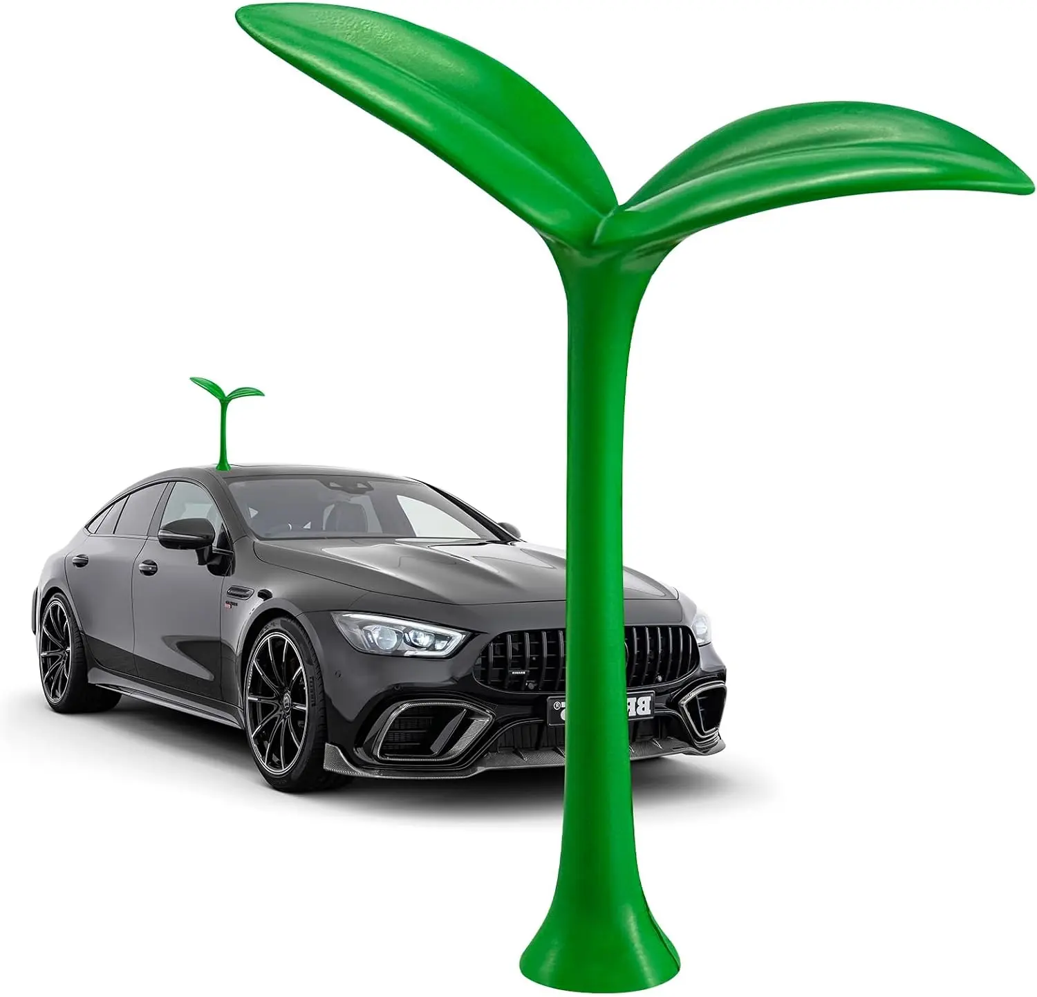 Car Roof Decoration, Grass Bean Sprout Sticker Creative Funny Bumper Hood Decals, 3D Lovely Sapling Stickers Auto Exterior Decoration for Roof Trunk Helmet Garden Home