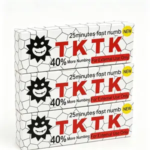 TK-TK Tattoo Numbing Cream Maximum Strength Long Lasting Numb Cream with Menthol Emu Oil Arnica 3 Pcs 3x10g Box Cosmetic