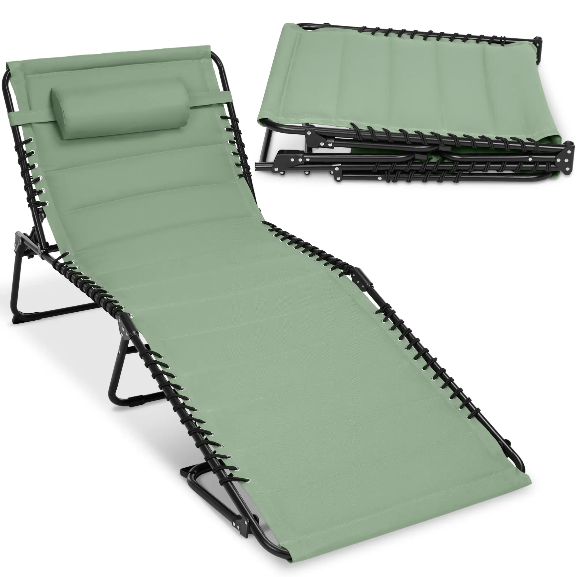 Best Choice Products Extra Wide Padded Patio Chaise Lounge Chair, Portable Recliner w/ 8 Positions Best Choice Products Extra Wide Padded Patio Chaise Lounge Chair, Portable Recliner w/ 8 Positions