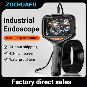 Handheld Borescope Inspection Camera | 8mm Dual Lens HD w/ Screen for Pipe & Auto Repair semi-rigid snake cable tool, Tools And Gadgets, Work Tools cord