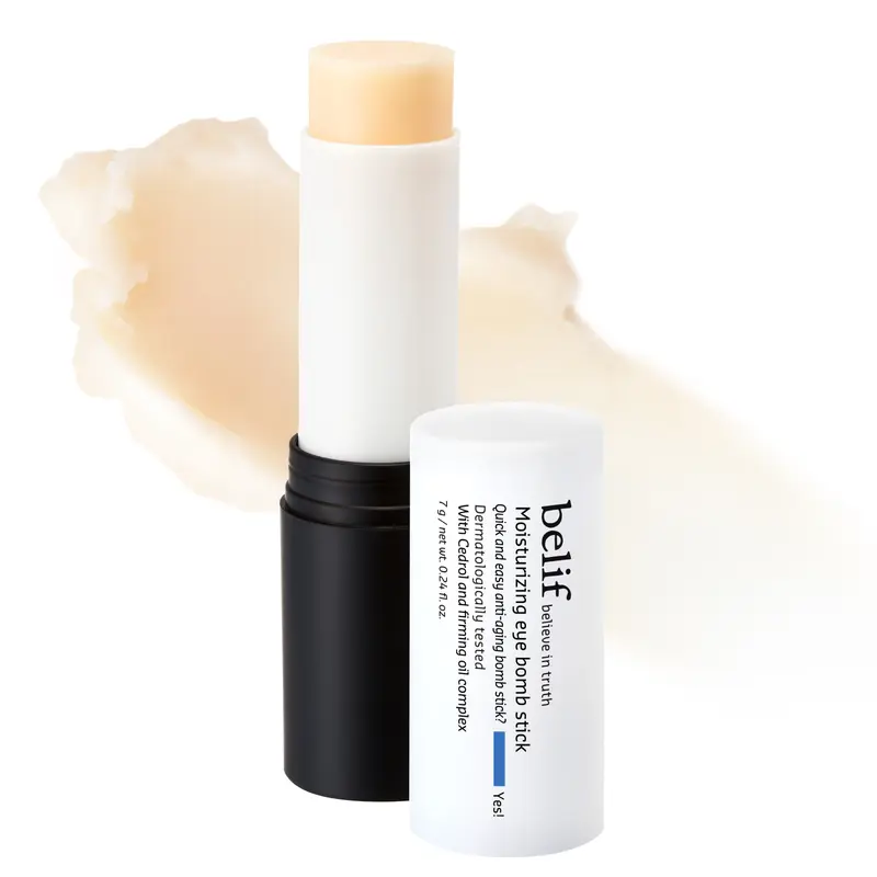 belif Moisturizing Eye Bomb Stick Eyecream Firms and Reduces Fine Lines & Wrinkles | Radiant Eyes | with Shea Butter & Firming Oil Complex for Hydration & Elasticity | K-Beauty