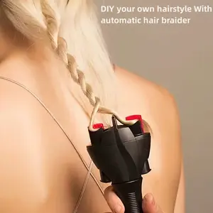 Automatic Hair Braider, Electric Fast Curler, automatic curling iron, 360 Degree Rotation & One-Click Control, Wireless Smart Roller Tool for Women