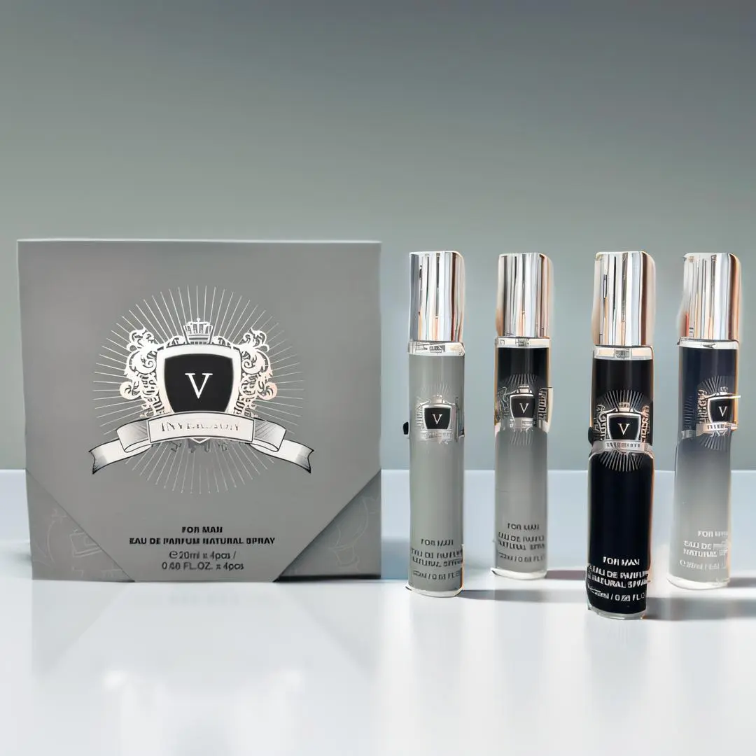 Fragrance Ensemble for Men, 4-Piece Cologne Gift Box with Long-Lasting Aquatic & Woody Notes, 4 x 20ml Travel Size Sprays for Youth, Fragrance Set Cologne, Cologne Spray