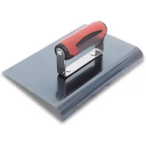 Straight Concrete Edger, 9 x 6 Blue Steel , 5/8 Lip x 1/2 Radius,  The , 166BD