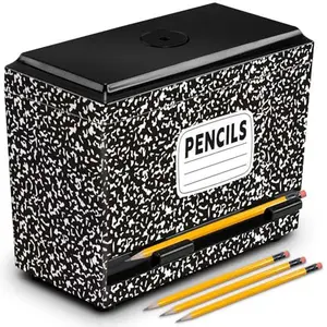 Back to School Teacher Gift Plastic Pencil Dispenser for Classroom with Lid Classroom Decor Storage Box for Pre K to Middle School