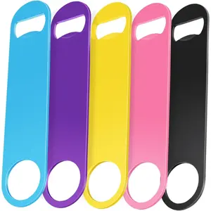 -5 Pack 7 Inches Large Colorful  Bottle Openers,Stainless Steel