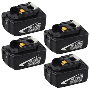 4 Pack 8.0Ah Replacement Battery for Makita 18V Battery BL1860 BL1860B-2 BL1850B LXT-400 194204-5 Drill Tools