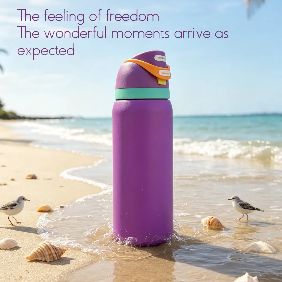 0wa violet stainless steel Cup,32OZ/945Ml Can Retain Heat For Up To 24H. It Can Keep Both Hot And Cold Beverages Warm, Suitable For Brewing Coffee. The Design Is Exquisite And It Is Suitable For Use In Various Occasions.