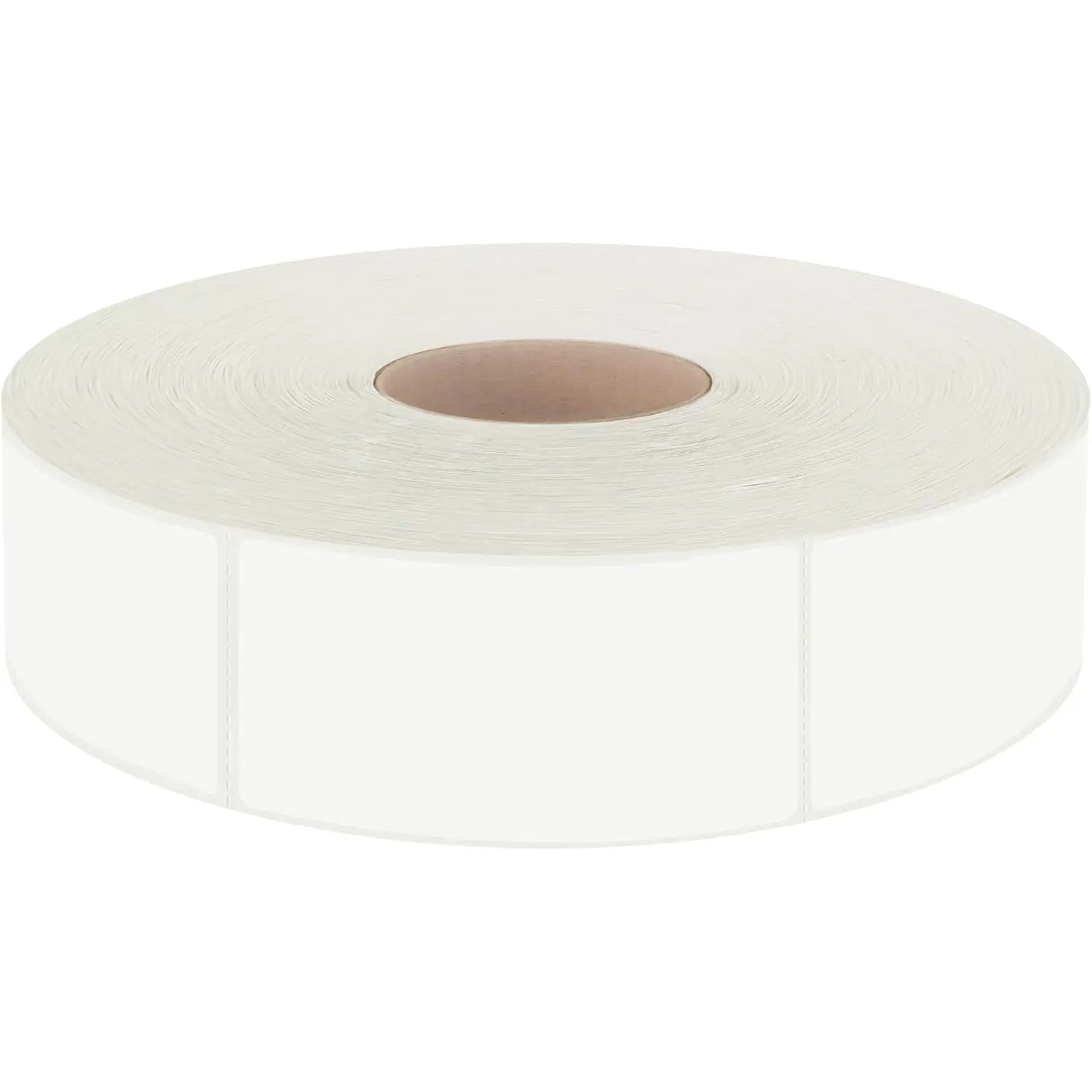 Hebayy 600pcs White Rectangular Permanent Self-Adhesive Paper Labels Roll, 1.54”x0.74”/1.9cmx3.9cm Blank Write-On Tags for Office Inventory Management, Blank Labels & Stickers, Food Order Use, Calendars, 1.9Cm X 3.9Cm, 1.54” X 0.74”
