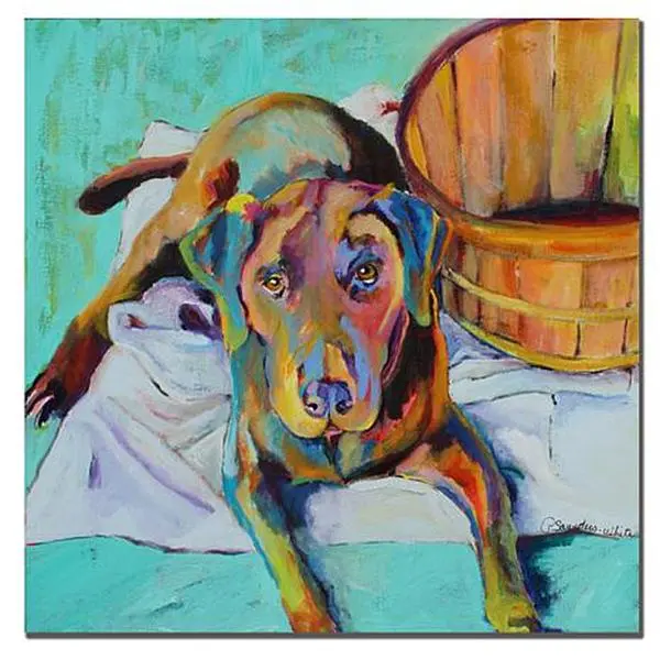 Trademark Fine Art Giclee Print - Basket Retriever 35" x 35" Trademark Fine Art Giclee Print - Basket Retriever 35" x 35"