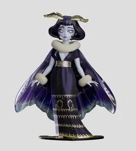 Kaleidos Creative - Moth Fairies: Atlas "Starlight" - Limited Edition - 7.9in. PVC Collectible Figurine - Fairy - Translucent - Art Vinyl