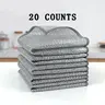 20-Pc Kitchen Set, 20pack Multipurpose Cleaning Tool Pack - Non-Scratch Durable Eco-Friendly Sponges, Double Layer Exfoliating Wire Mesh Sponges, Scrubber Pads, Reusable Cloths, Single Layer Option for Commercial Kitchen & Everyday Use, Wet or Dry