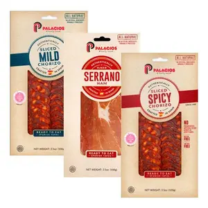 Palacios Sliced Traditional Cured Dry Meat Snacks - US 3-Assorted Pack Party Bundle with Savory, Spicy Chorizo Varieties, Delicious On-the-Go Treats