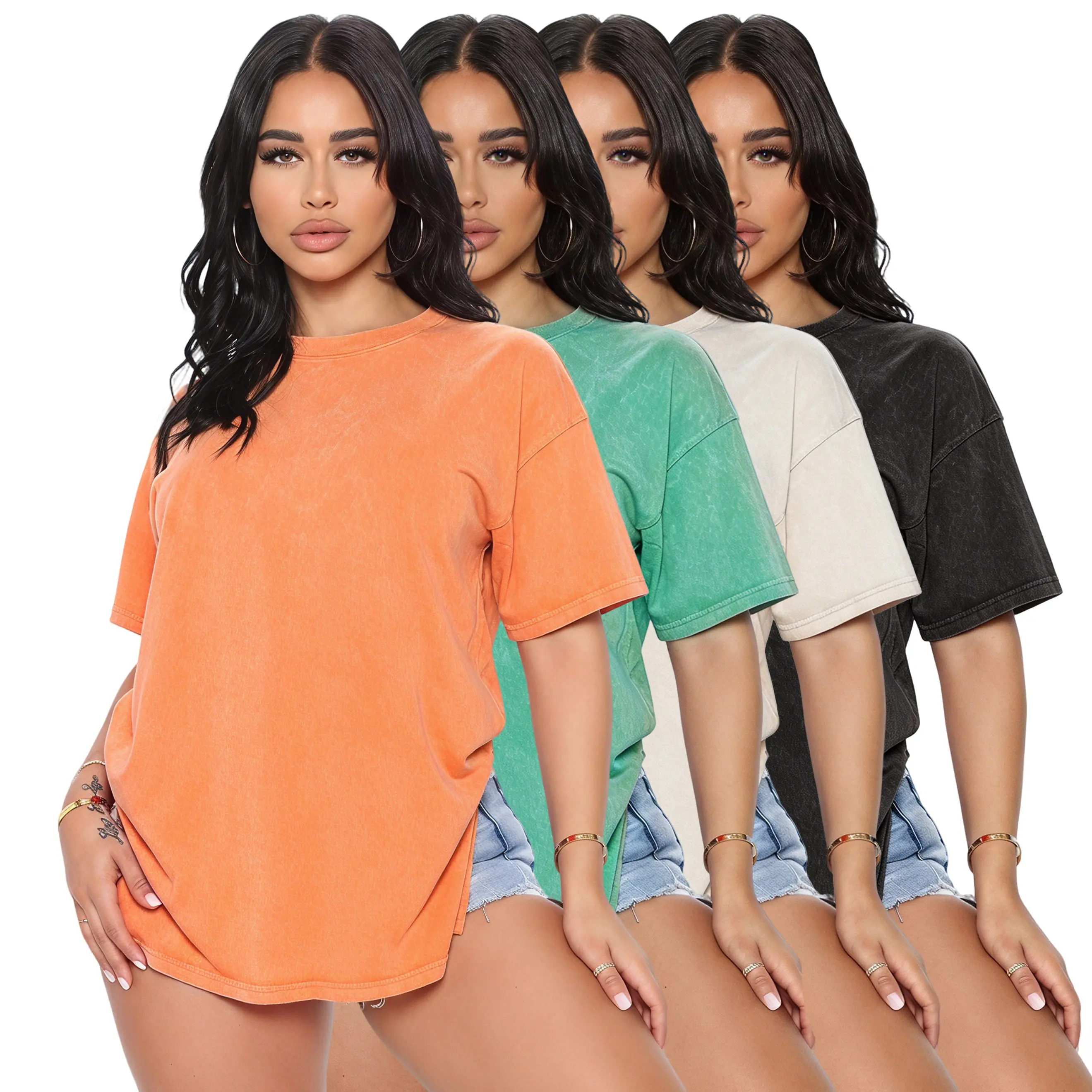 Orange + Grass Green + Apricot + Black