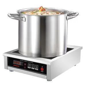3500W 190V~275V Induction Cooktop Commercial Range Countertop Burners 16 Level Temp&Power Ctrl Electric Stove Burners for Cooking Professional Heater 18-hour Timer Hot Plate Cooker for Kitchen Restaurants Non-circulating Heating at Low Power Abangdun