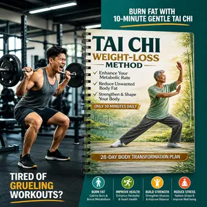 28-Day Tai Chi Exercise Guide for Seniors and Beginners, Daily 10-Minute Low-Impact Routine, Gentle Movement Book, Health & Fitness, Healthy