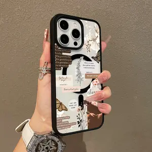 Trendy Magnetic Case for iPhone11/12/13/14/15/16/promax Nature & Faith MagSafe Ready, Ultra Thin & Shockproof | Cute Pick for Girls
