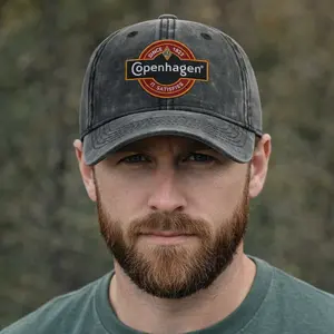 Copenhagen Cap, Vintage Logo Trucker Hat, Classic Since 1822, Casual Outdoor Gear, Durable Cotton Snapback Hat