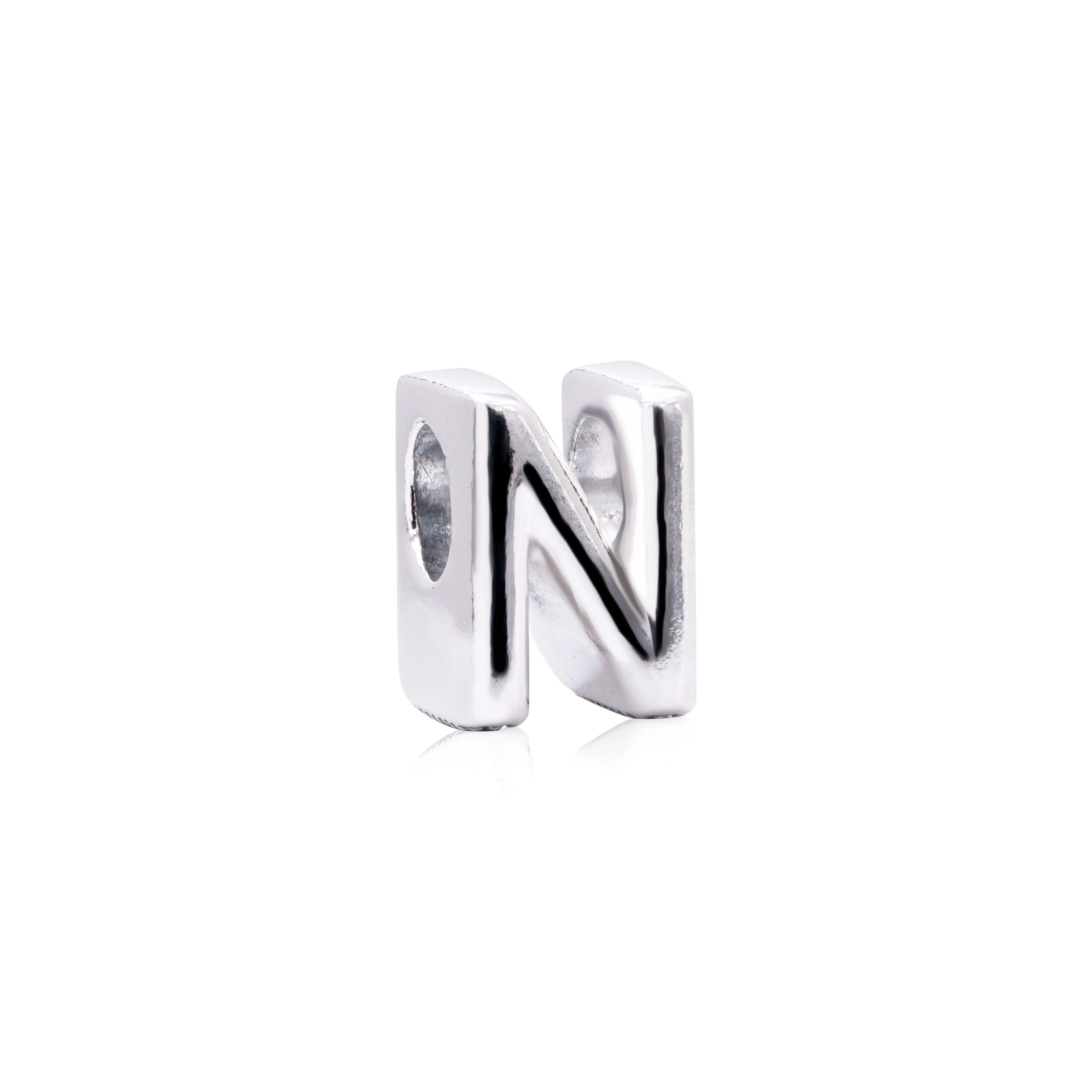 PANDORA Letter N Charm - 797468, Personal, Playful