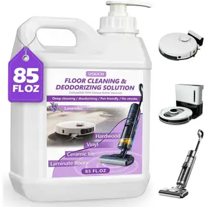 Solution- 85 FL OZ-Cleaner for Mopping with,Deep &Deodorizing for,Compatible with Saros Series,S8/S7 Series,Q Revo/Q Series,iFLOOR Series Wet Dry Vacuum