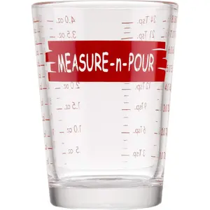H1433T Measuring Cup Measure-N-Pour, 4 oz, Clear