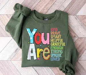 Your Are Kind Teacher Sweatshirt, Back To School Teacher Shirt, Gift For Teacher, Teacher Appreciation, Inspirational Teacher Tee, Educators Shirt